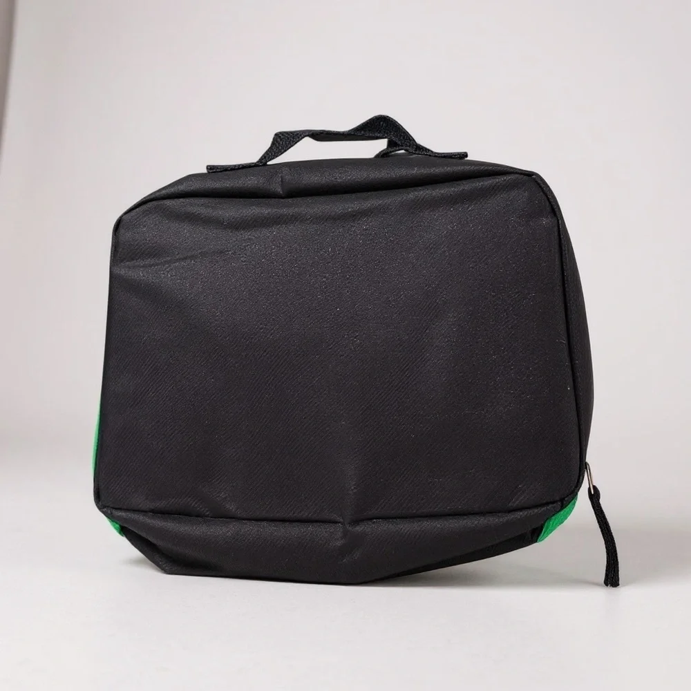 Minecraft Soft Insulated Lunchbox Lunch Snack Bag Green